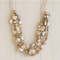 Multi Strand Layered Seashell Necklace