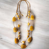 Wood Necklace | Brown Necklace | Neutral | Long | Boho