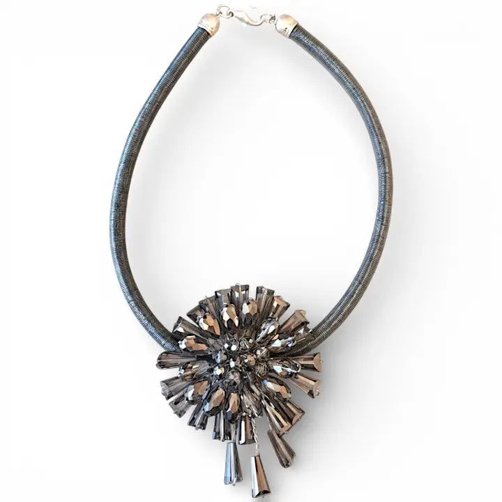 The Lumi Necklace | Chunky Snowflake Pendant Collar