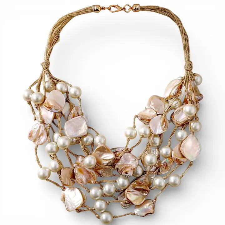 The Marilyn Necklace | Coastal Shell & Pearl