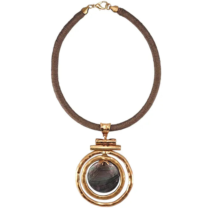 Uvita Necklace | Mother of Pearl Collar Necklace - Gardenia Jewelry