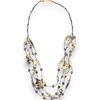 The Dalmatian Necklace | Beaded Agate Stone Necklace