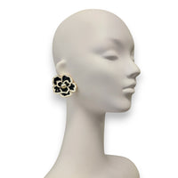 Handmade Chunky Vintage Pearl Flower Earrings | Statement Jewelry | Boho | Coastal | Stainless Steel | Fall 2025