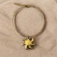 Sundial Necklace | Beach Necklace | Summer Necklace | Gold Necklace | Boho Necklace