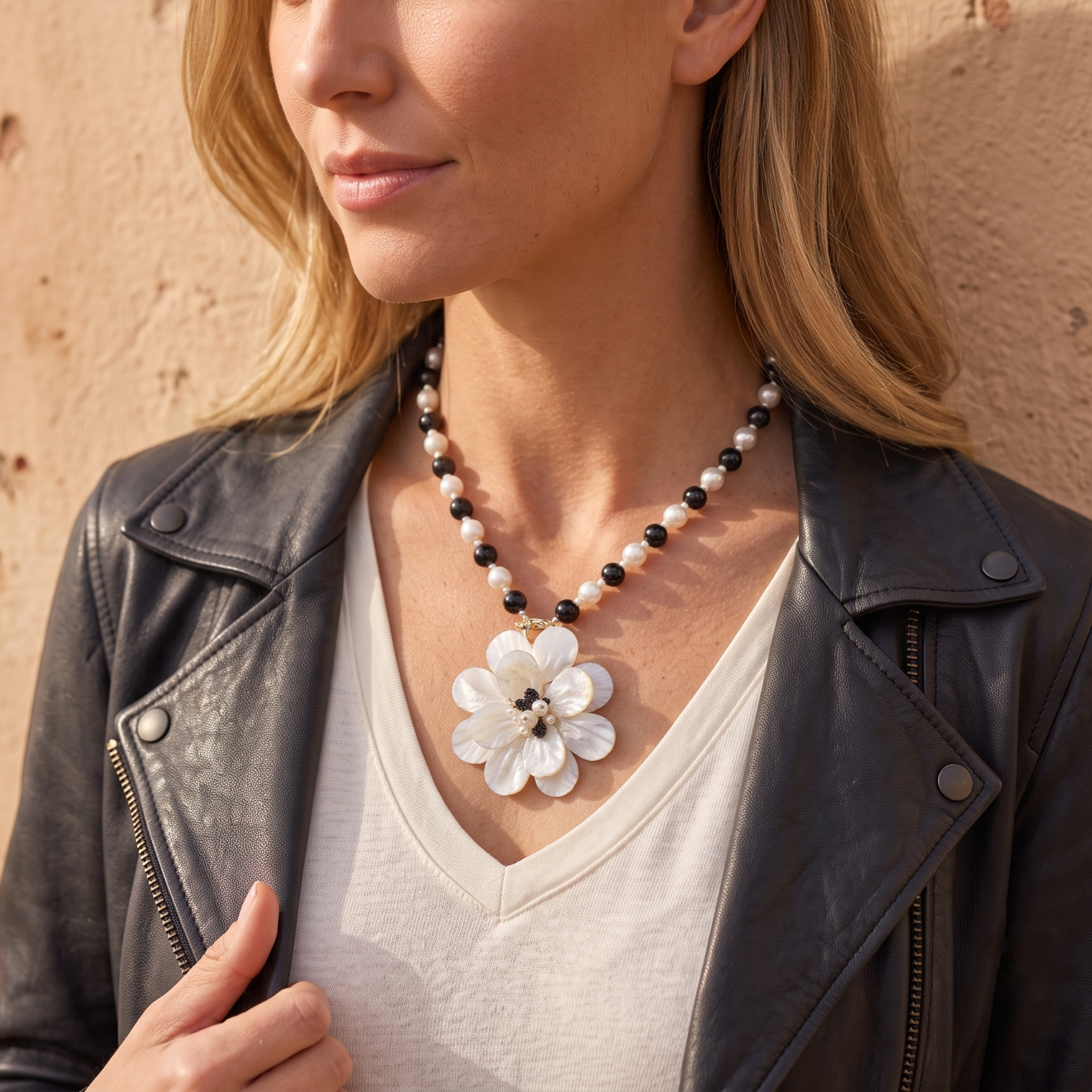Ellie Necklace (Onyx)