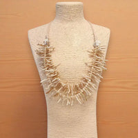 The Morgan Necklace | White Coral Branch