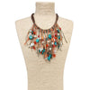 Boho Necklace | Southwest Festival | Rainbow Fringe Necklace