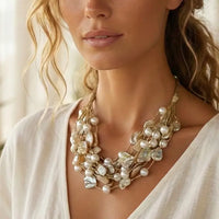 The Marilyn Necklace | Coastal Shell & Pearl