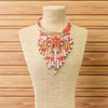 Egyptian Necklace | Beaded Necklace | Boho | Pink | Coral