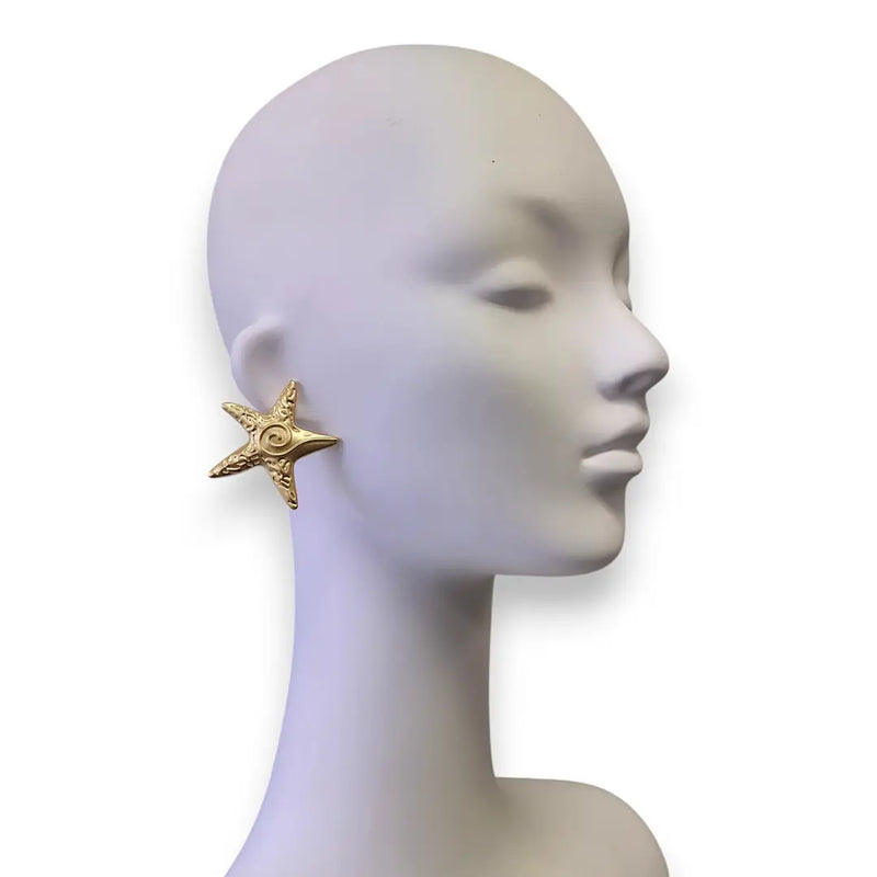 Chunky Vintage Starfish Statement Earring | Mermaid | Beach | Coastal Jewelry | Seashell | Boho | Fall 2025