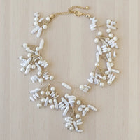 Coastal Pearl & Silk Layered Necklace