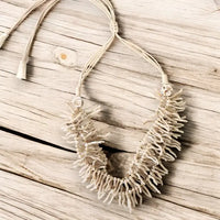 The Morgan Necklace | White Coral Branch