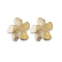 Handmade Chunky Vintage Gold Flower Earrings | Boho | Coastal | Statement Jewelry | Stainless Steel | Fall 2025