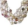 Pearl Necklace | Pink Necklace | Pastel | Boho | Layer | AB