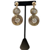 Coin Pearl Earring | Graduated Earring | Coastal | Boho | Gold | Beaded