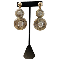 Coin Pearl Earring | Graduated Earring | Coastal | Boho | Gold | Beaded