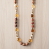 Long Chunky Earth Tone Beaded Necklace