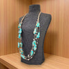Turquoise Blue Necklace | Boho Necklace | Wood | Beach | Ocean