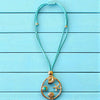 Beach Necklace | Pendant Necklace | Sea Life Charm | Turquoise Blue Necklace