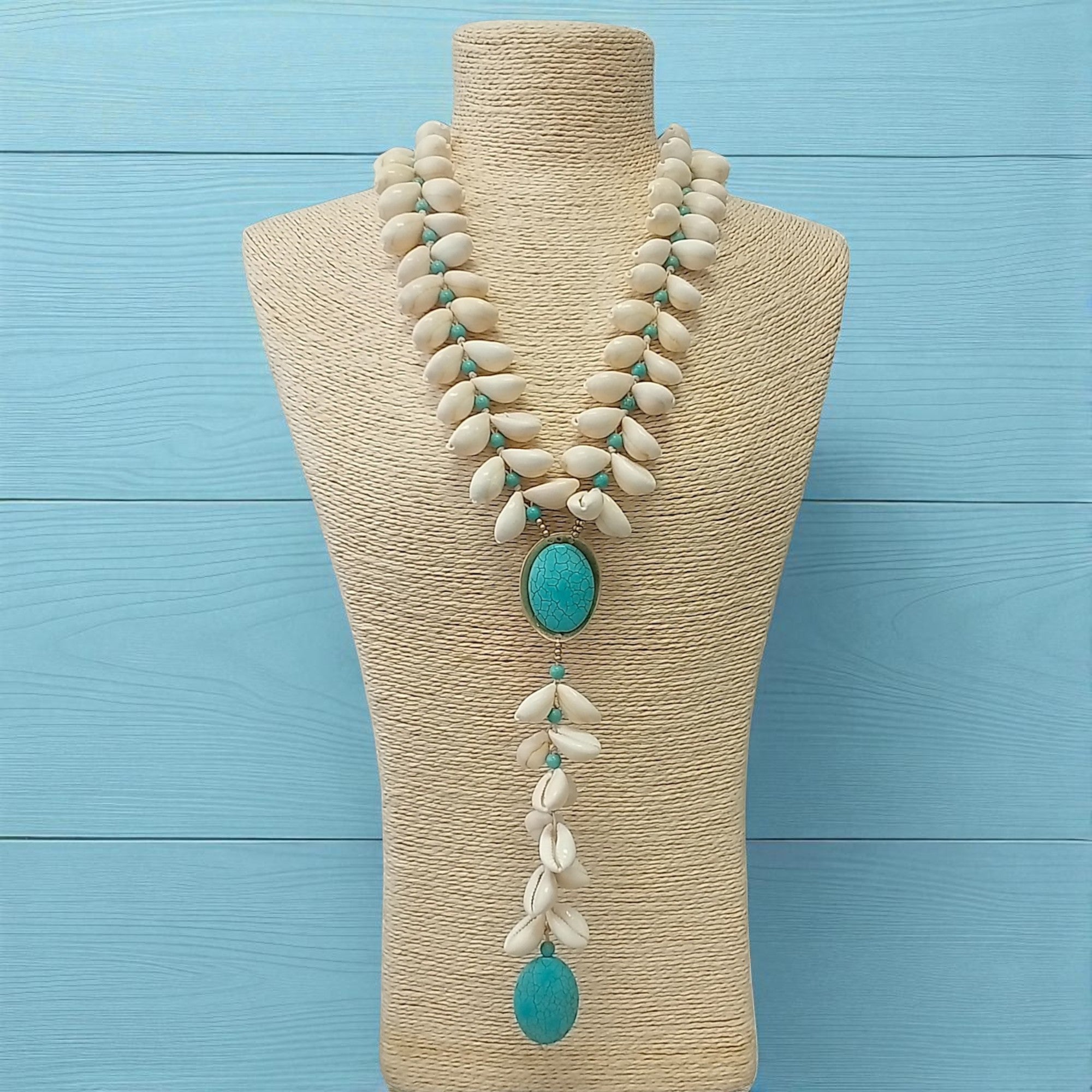 Seashell Necklace | Boho Beach Necklace | Beach Necklace | Spring | Turquoise