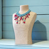 Charm Necklace | Coastal Necklace | Blue Statement Necklace