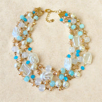 Pastel Necklace | Pearl Necklace | Beaded Necklace | Boho Necklace | Bright Necklace