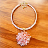 Flower Necklace | Pastel Pink Necklace | Pendant Collar