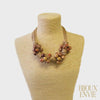 Short Beaded Chunky Knot Necklace