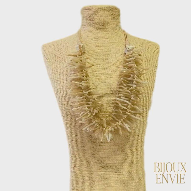 Coral Necklace | Beach Necklace | Neutral | Seashell | Boho