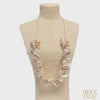 Long Seashell & Pearl Necklace | Coastal Boho | Mocha Mousse