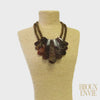 Tortoise Necklace | Boho Necklace | Neautral Mocha Necklace