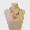 Chunky Mocha Seashell Necklace w/ Clam Shell Shell Pendant