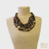 Multi Strand Chunky Stone Bead Statement Necklace