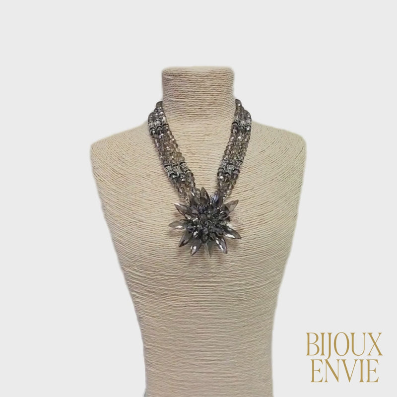 Silver Snowflake Pendant Necklace