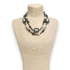 Short Pearl Pavé Station Necklace | Statement Jewelry | Boho