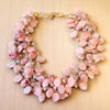 Pastel Pink Necklace | Torsade Necklace | Statement Collar