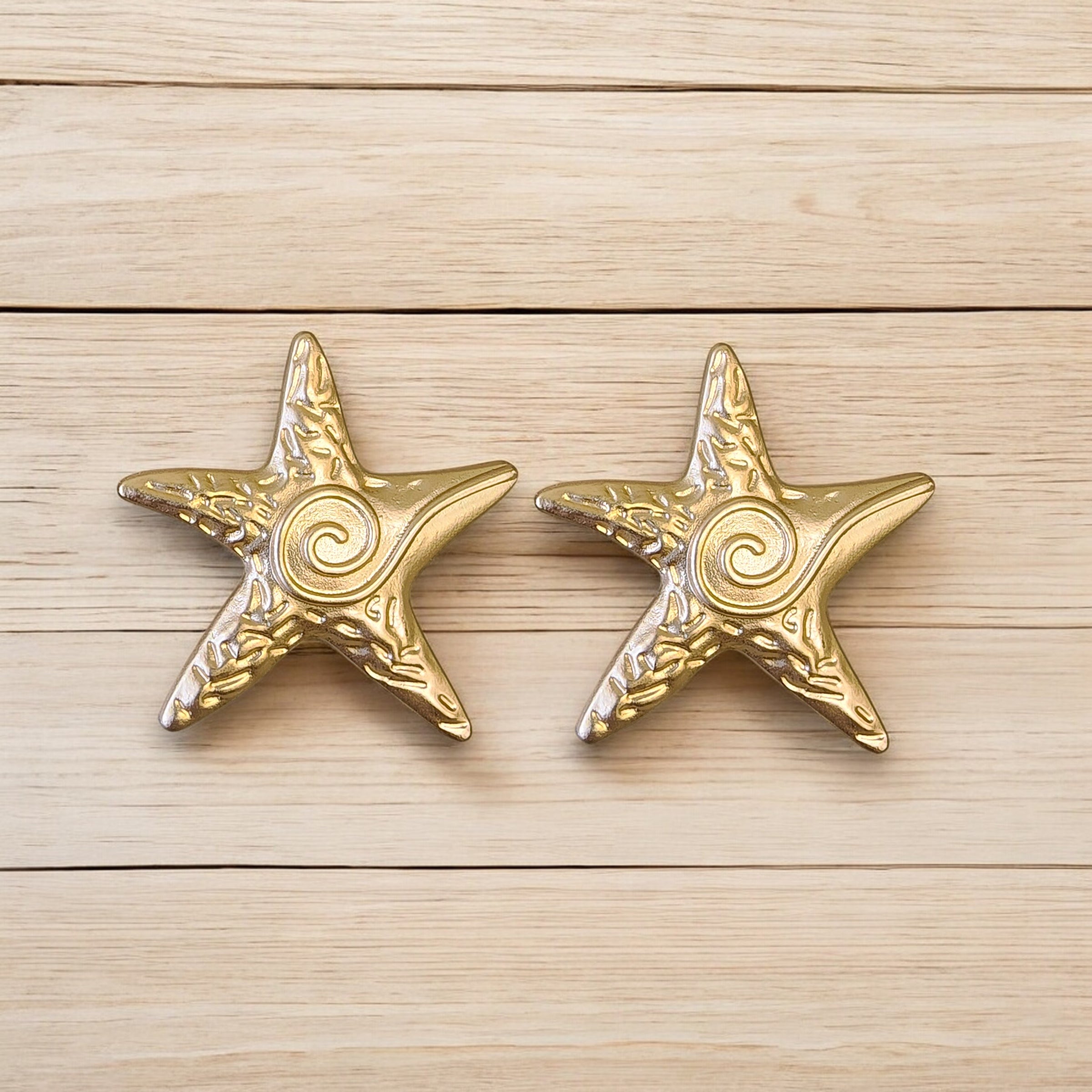 Chunky Vintage Starfish Statement Earring | Mermaid | Beach | Coastal Jewelry | Seashell | Boho | Fall 2025