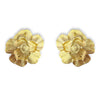 Handmade Chunky Vintage Pearl Flower Earrings | Statement Jewelry | Boho | Coastal | Stainless Steel | Fall 2025