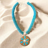 Turquoise Necklace | Seashell Necklace | Sand Dollar | Beach